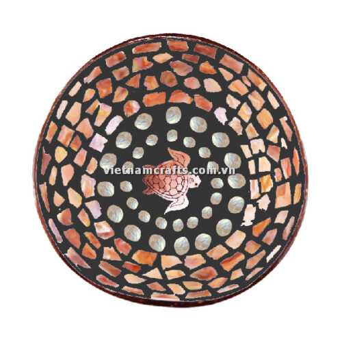 CCB112 Wholesale Eco Friendly Coconut Shell Lacquer Bowls Natural Serving Bowl Coconut Shell Supplier Vietnam Manufacture Turtle (4)