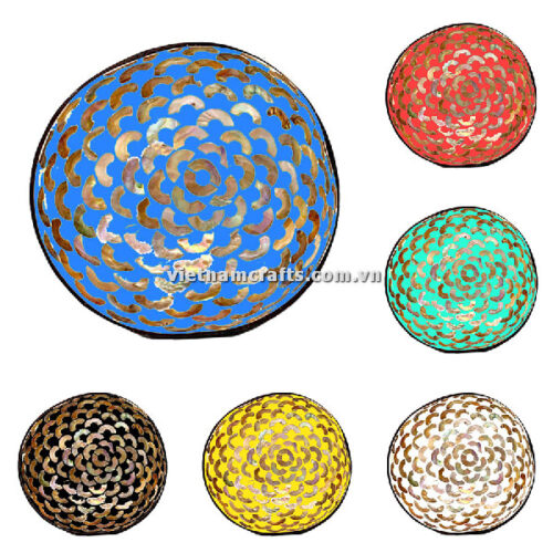 CCB123 Wholesale Eco Friendly Coconut Shell Lacquer Bowls Natural Serving Bowl Coconut Shell Supplier Vietnam Manufacture A