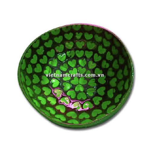 CCB129 Wholesale Eco Friendly Coconut Shell Lacquer Bowls Natural Serving Bowl Coconut Shell Supplier Vietnam Manufacture Mother Of Pearl Heart (6)
