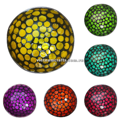CCB66 Wholesale Eco Friendly Coconut Shell Lacquer Bowls Natural Serving Bowl Coconut Shell Supplier Vietnam Manufacture A