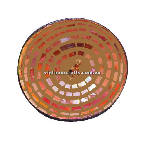 CCB70 Wholesale Eco Friendly Coconut Shell Lacquer Bowls Natural Serving Bowl Coconut Shell Supplier Vietnam Manufacture Yellow (6)