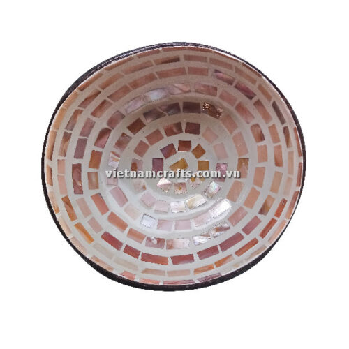 CCB92 Wholesale Eco Friendly Coconut Shell Lacquer Bowls Natural Serving Bowl Coconut Shell Supplier Vietnam Manufacture
