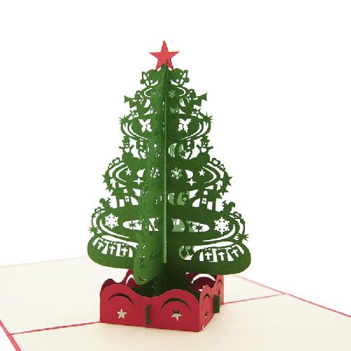 CM30 Buy Wholesale Retail 3d Pop Up Greeting Cards 3d Foldable Customize Christmas Tree Pop Up Card Noel (2)
