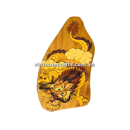Intarsia wood art wholesale Secret Wooden puzzle box manufacture Handcrafted wooden supplier made in Vietnam Dragon Puzzle Box