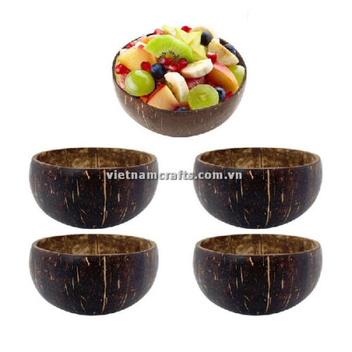Wholesale Eco Friendly Plain Coconut Shell Bowls Natural Serving Bowl Coconut Shell Supplier Vietnam Manufacture CCB64 (2)