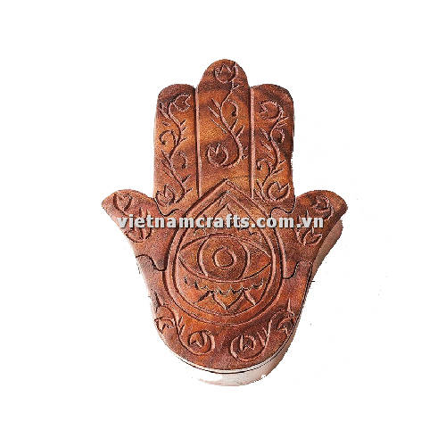 Intarsia wood art wholesale Secret Wooden puzzle box manufacture Handcrafted wooden supplier made in Vietnam Hamsa (2)