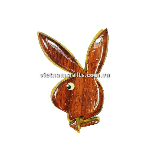 Vietnamcrafts Wholesale Intarsia Wooden Ornament Magnet Wood Carved Handmade Christmas Tree Decor Scroll Saw Holiday 48 Playboy