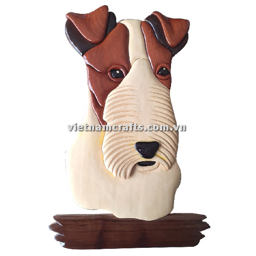 IWP61 Buy Bulk Intarsia Wooden Decoration Door Plate Plauge Room Sign Wholesale Vietnam Dog