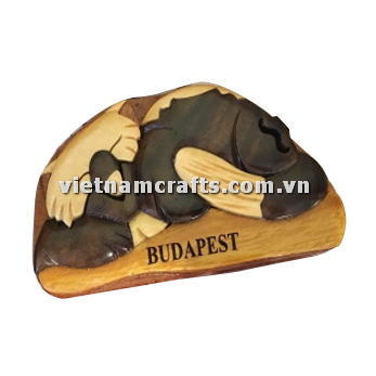 IB210 Intarsia Wood Art Wholesale Secret Wooden Scroll Saw Puzzle Box Manufacture Handcrafted Wooden Supplier Made In Vietnam Budapest