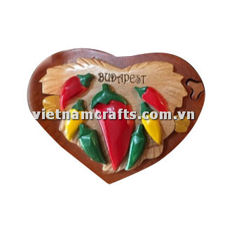 IB214 Intarsia Wood Art Wholesale Secret Wooden Scroll Saw Puzzle Box Manufacture Handcrafted Wooden Supplier Made In Vietnam Budapest