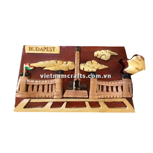 IB215 Intarsia Wood Art Wholesale Secret Wooden Scroll Saw Puzzle Box Manufacture Handcrafted Wooden Supplier Made In Vietnam Budapest