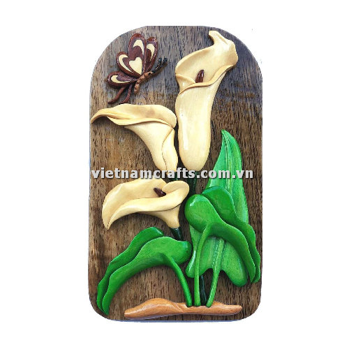 IB224 Intarsia Wood Art Wholesale Secret Wooden Scroll Saw Puzzle Box Manufacture Handcrafted Wooden Supplier Made In Vietnam Flower