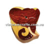 IB263 Intarsia Wood Art Wholesale Secret Wooden Scroll Saw Puzzle Box Manufacture Handcrafted Wooden Supplier Made In Vietnam Elephant