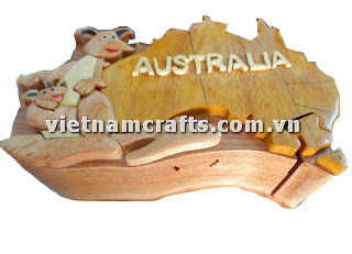 IB266 Intarsia Wood Art Wholesale Secret Wooden Scroll Saw Puzzle Box Manufacture Handcrafted Wooden Supplier Made In Vietnam Australia