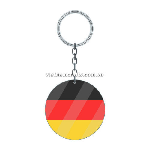 Wholesale World Cup 2022 Qatar Mechadise Buy Bulk Acrylic Keychain Souvenir Germany Flag Keychains Round Shape