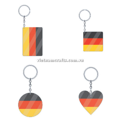 Wholesale World Cup 2022 Qatar Mechadise Buy Bulk Acrylic Keychain Souvenir Germany Flag Keychains Shapes