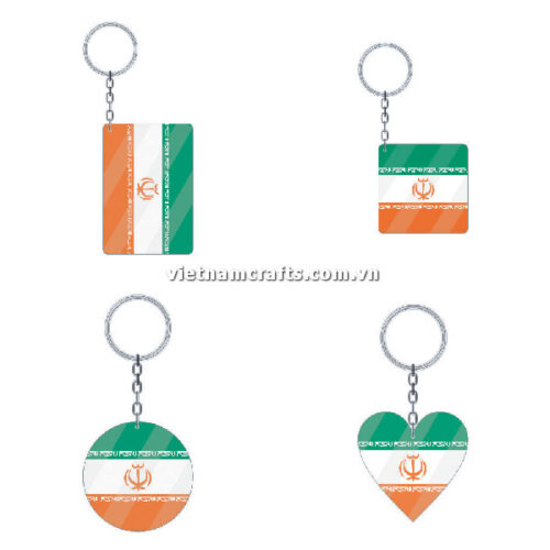 Wholesale World Cup 2022 Qatar Mechadise Buy Bulk Acrylic Keychain Souvenir Iran Flag Keychains Shapes