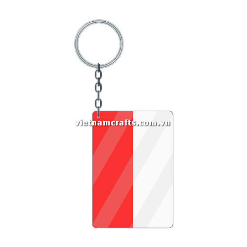 Wholesale World Cup 2022 Qatar Mechadise Buy Bulk Acrylic Keychain Souvenir Poland Flag Keychains Rectangle Shape