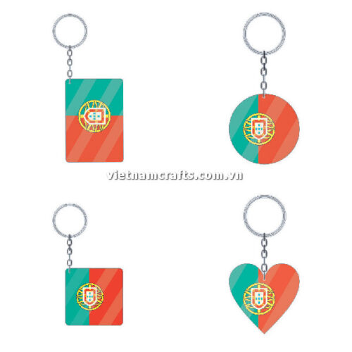 Wholesale World Cup 2022 Qatar Mechadise Buy Bulk Acrylic Keychain Souvenir Portugal Flag Keychains Shapes