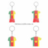 Wholesale World Cup 2022 Qatar Mechadise Buy Bulk Double Sided Acrylic Keychain Souvenir Football Kit Cameroon Keyring