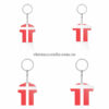 Wholesale World Cup 2022 Qatar Mechadise Buy Bulk Double Sided Acrylic Keychain Souvenir Football Kit Denmark Keyring