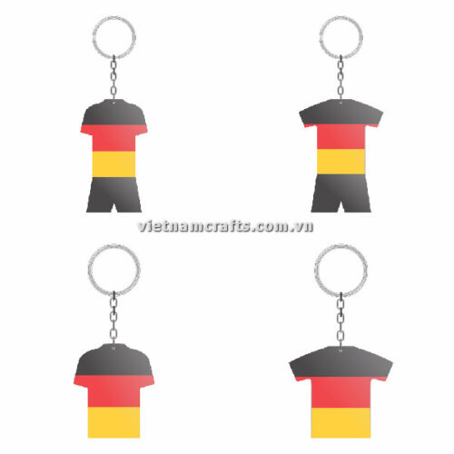 Wholesale World Cup 2022 Qatar Mechadise Buy Bulk Double Sided Acrylic Keychain Souvenir Football Kit Germany Keyring
