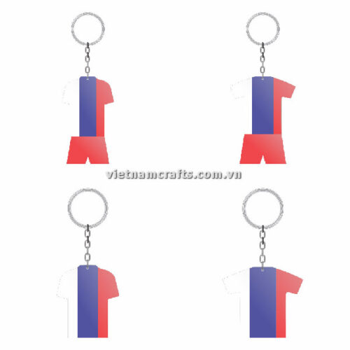 Wholesale World Cup 2022 Qatar Mechadise Buy Bulk Double Sided Acrylic Keychain Souvenir Football Kit Serbia Keyring