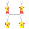 Wholesale World Cup 2022 Qatar Mechadise Buy Bulk Double Sided Acrylic Keychain Souvenir Football Kit Spain Keyring