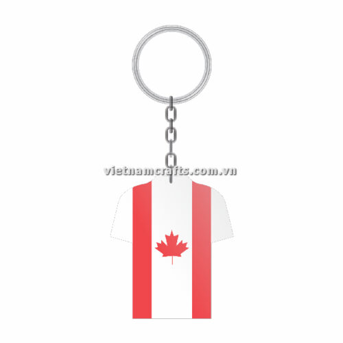 Wholesale World Cup 2022 Qatar Mechadise Buy Bulk Double Sided Acrylic Keychain Souvenir National Football Kit Canada Keychain 3