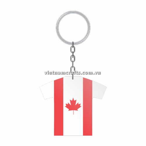 Wholesale World Cup 2022 Qatar Mechadise Buy Bulk Double Sided Acrylic Keychain Souvenir National Football Kit Canada Keychain 4
