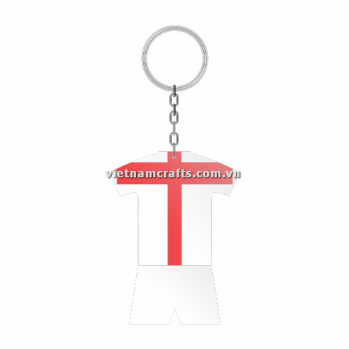 Wholesale World Cup 2022 Qatar Mechadise Buy Bulk Double Sided Acrylic Keychain Souvenir National Football Kit England Keychain 2