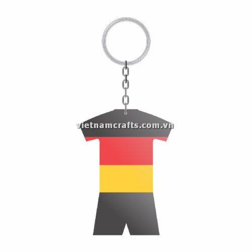 Wholesale World Cup 2022 Qatar Mechadise Buy Bulk Double Sided Acrylic Keychain Souvenir National Football Kit Germany Keychain 2
