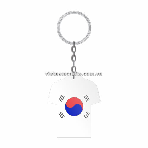 Wholesale World Cup 2022 Qatar Mechadise Buy Bulk Double Sided Acrylic Keychain Souvenir National Football Kit Korean Republic Keychain 3