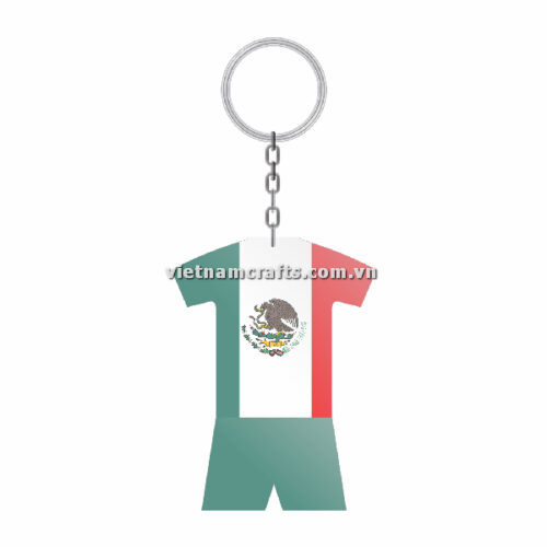 Wholesale World Cup 2022 Qatar Mechadise Buy Bulk Double Sided Acrylic Keychain Souvenir National Football Kit Mexico Keychain 2
