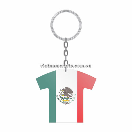 Wholesale World Cup 2022 Qatar Mechadise Buy Bulk Double Sided Acrylic Keychain Souvenir National Football Kit Mexico Keychain 3