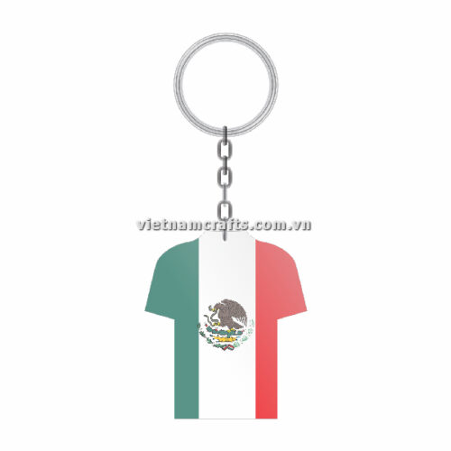 Wholesale World Cup 2022 Qatar Mechadise Buy Bulk Double Sided Acrylic Keychain Souvenir National Football Kit Mexico Keychain 4