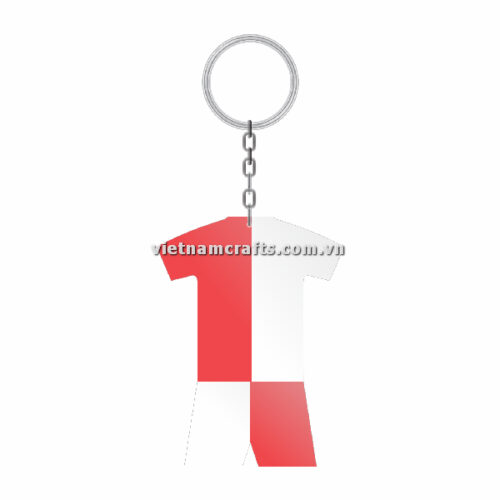 Wholesale World Cup 2022 Qatar Mechadise Buy Bulk Double Sided Acrylic Keychain Souvenir National Football Kit Poland Keychain 2