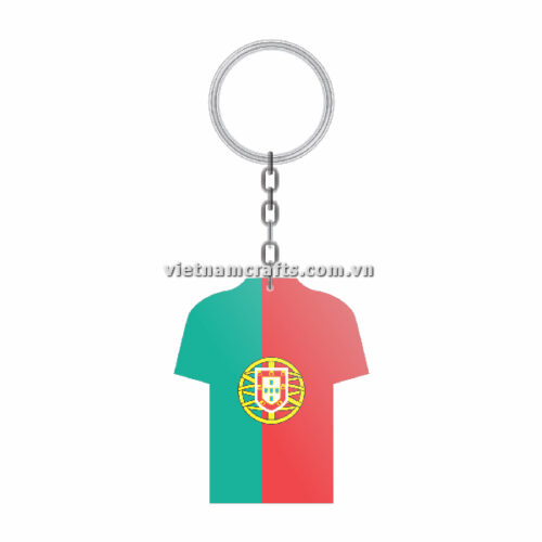 Wholesale World Cup 2022 Qatar Mechadise Buy Bulk Double Sided Acrylic Keychain Souvenir National Football Kit Portugal Keychain 3