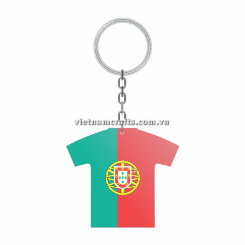 Wholesale World Cup 2022 Qatar Mechadise Buy Bulk Double Sided Acrylic Keychain Souvenir National Football Kit Portugal Keychain 4