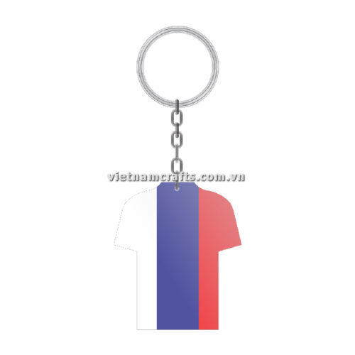 Wholesale World Cup 2022 Qatar Mechadise Buy Bulk Double Sided Acrylic Keychain Souvenir National Football Kit Serbia Keychain 3