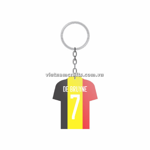 Wholesale World Cup 2022 Qatar Mechadise Buy Bulk Souvenir National Football Team Belgium Kit Kevin De Bruyne Double Sided Acrylic Keychain (3)