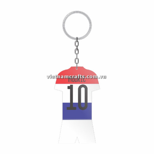 Wholesale World Cup 2022 Qatar Mechadise Buy Bulk Souvenir National Football Team Croatia Kit Modric Double Sided Acrylic Keychain (4)