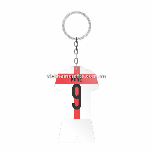 Wholesale World Cup 2022 Qatar Mechadise Buy Bulk Souvenir National Football Team England Kit Harry Kane Double Sided Acrylic Keychain (2)