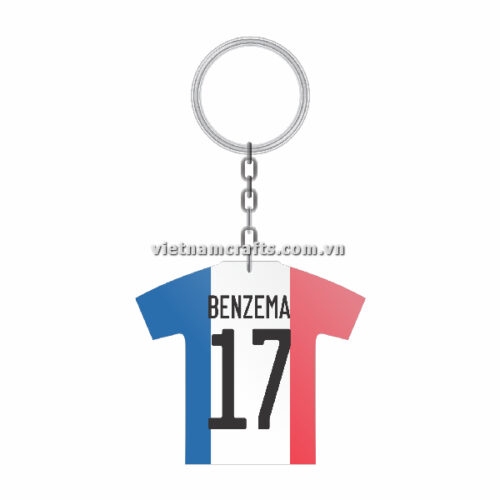 Wholesale World Cup 2022 Qatar Mechadise Buy Bulk Souvenir National Football Team France Kit Benzema Double Sided Acrylic Keychain (5)