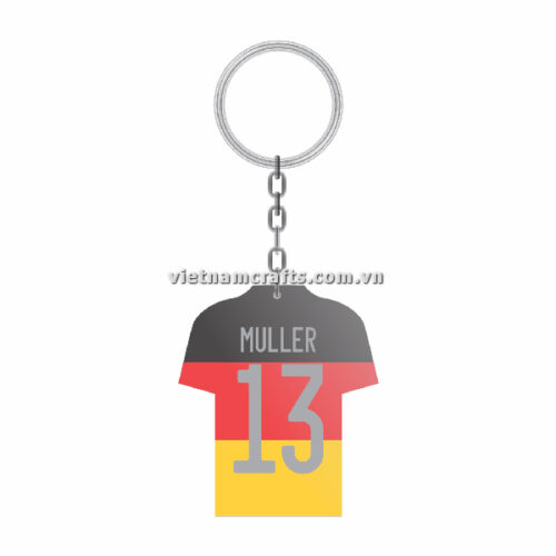 Wholesale World Cup 2022 Qatar Mechadise Buy Bulk Souvenir National Football Team Gremany Kit Muller Double Sided Acrylic Keychain (3)