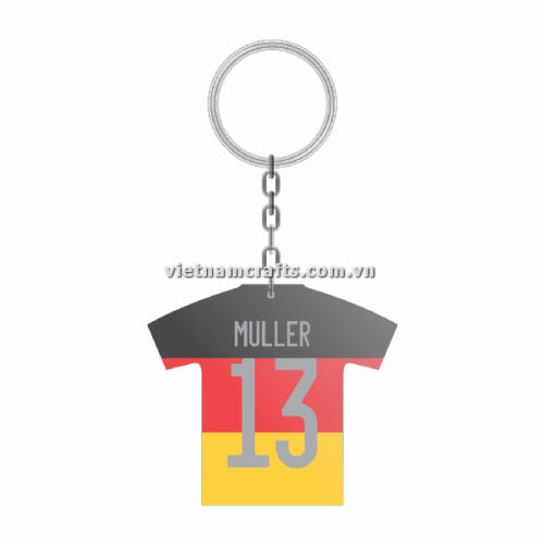 Wholesale World Cup 2022 Qatar Mechadise Buy Bulk Souvenir National Football Team Gremany Kit Muller Double Sided Acrylic Keychain (5)