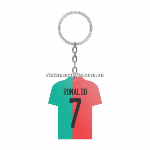 Wholesale World Cup 2022 Qatar Mechadise Buy Bulk Souvenir National Football Team Portugal Kit Ronaldo Double Sided Acrylic Keychain (3)