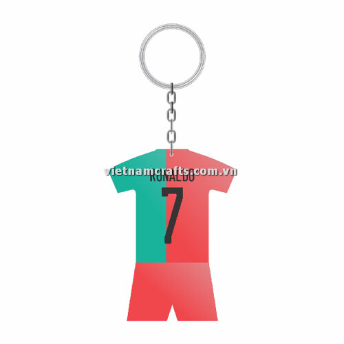 Wholesale World Cup 2022 Qatar Mechadise Buy Bulk Souvenir National Football Team Portugal Kit Ronaldo Double Sided Acrylic Keychain (4)