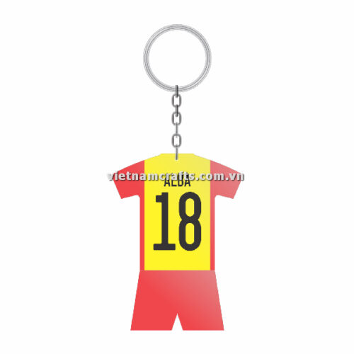 Wholesale World Cup 2022 Qatar Mechadise Buy Bulk Souvenir National Football Team Spain Kit Jordi Alba Double Sided Acrylic Keychain (4)