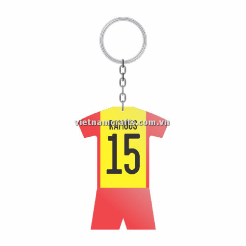 Wholesale World Cup 2022 Qatar Mechadise Buy Bulk Souvenir National Football Team Spain Kit Sergio Ramous Double Sided Acrylic Keychain (4)